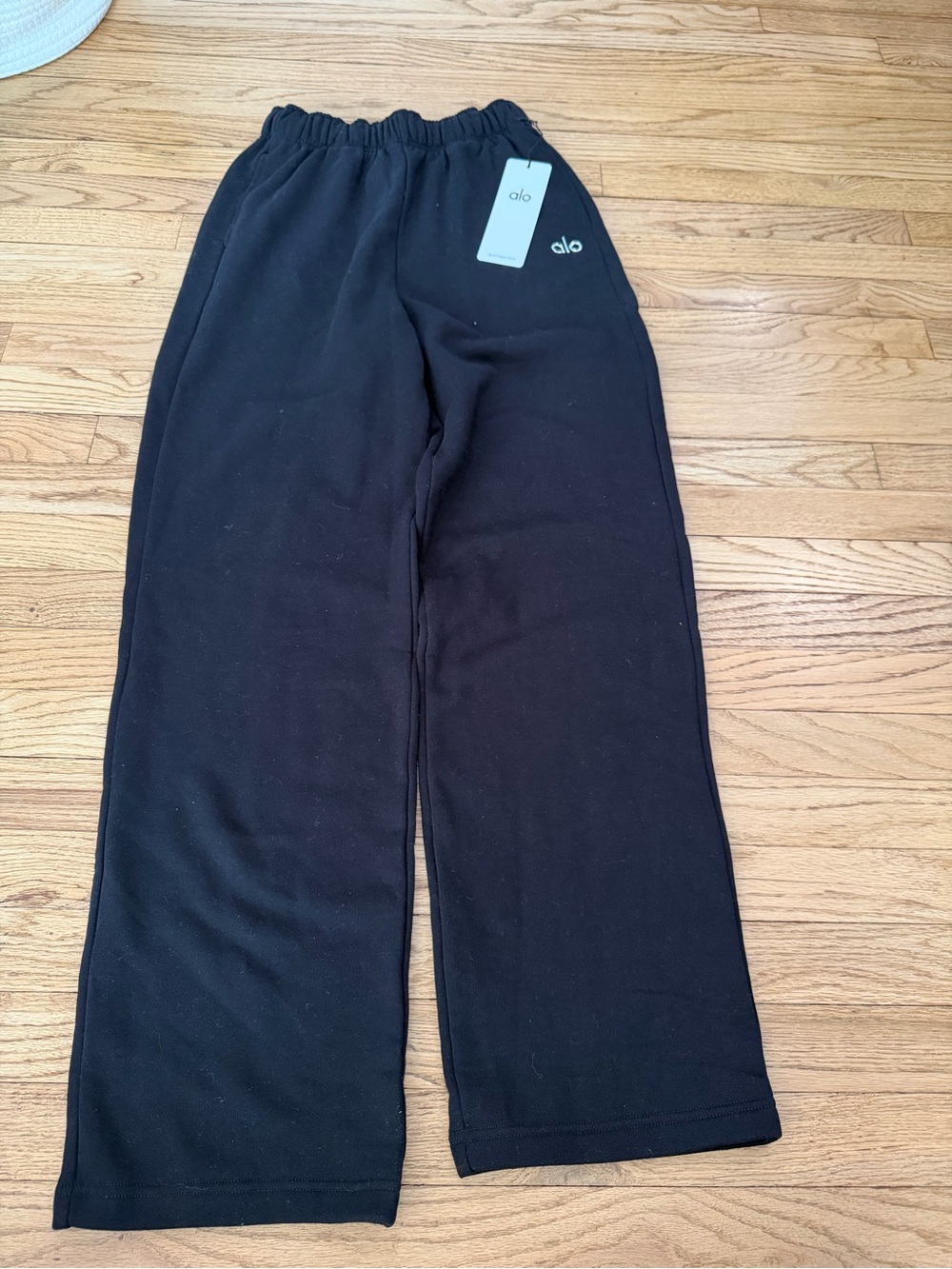 ALO Yoga Black Elastic Waist Sweatpants